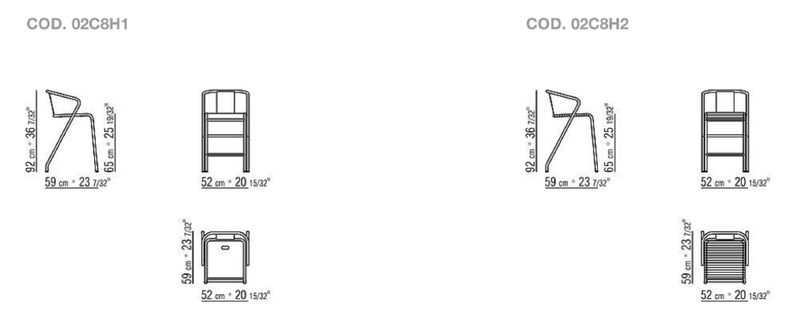 Flexform Уличный барный стул Calipso/ Calipso Cord от Flexform