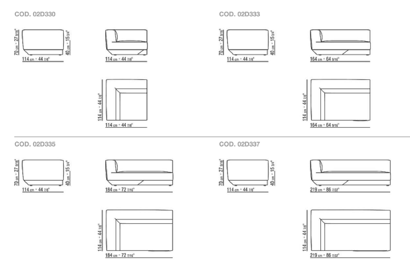 Flexform Модульный диван Loungescape от Flexform