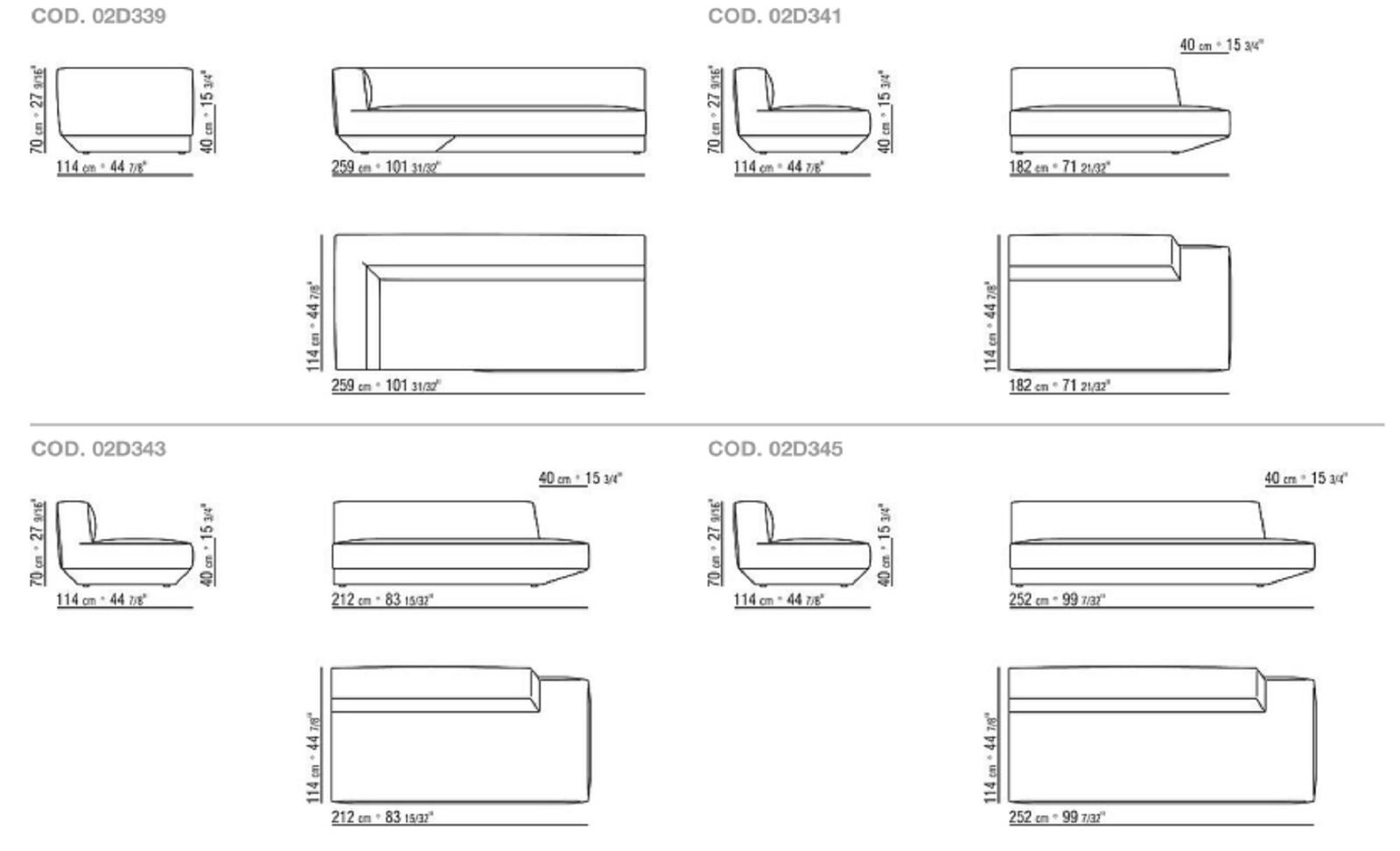 Flexform Модульный диван Loungescape от Flexform