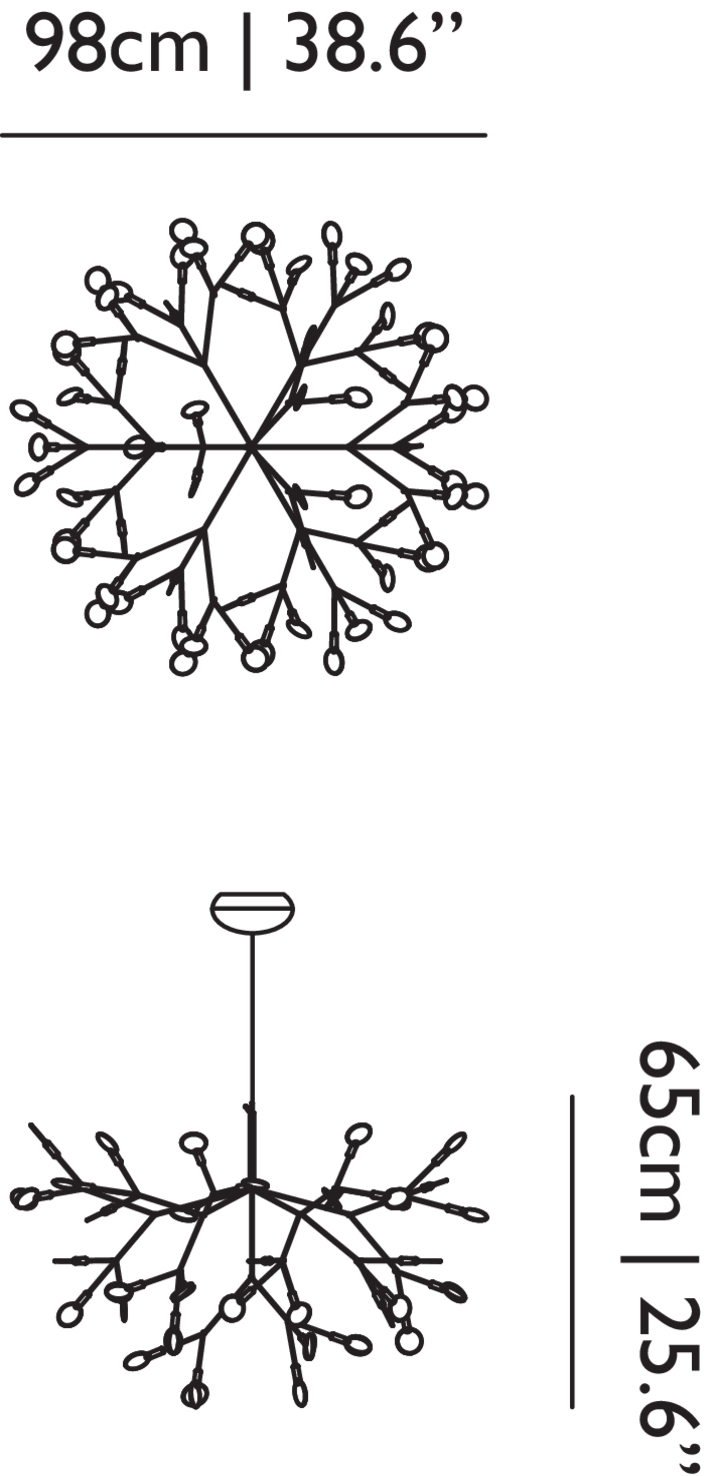 Moooi Люстра Heracleum III Suspended Large Copper от Moooi