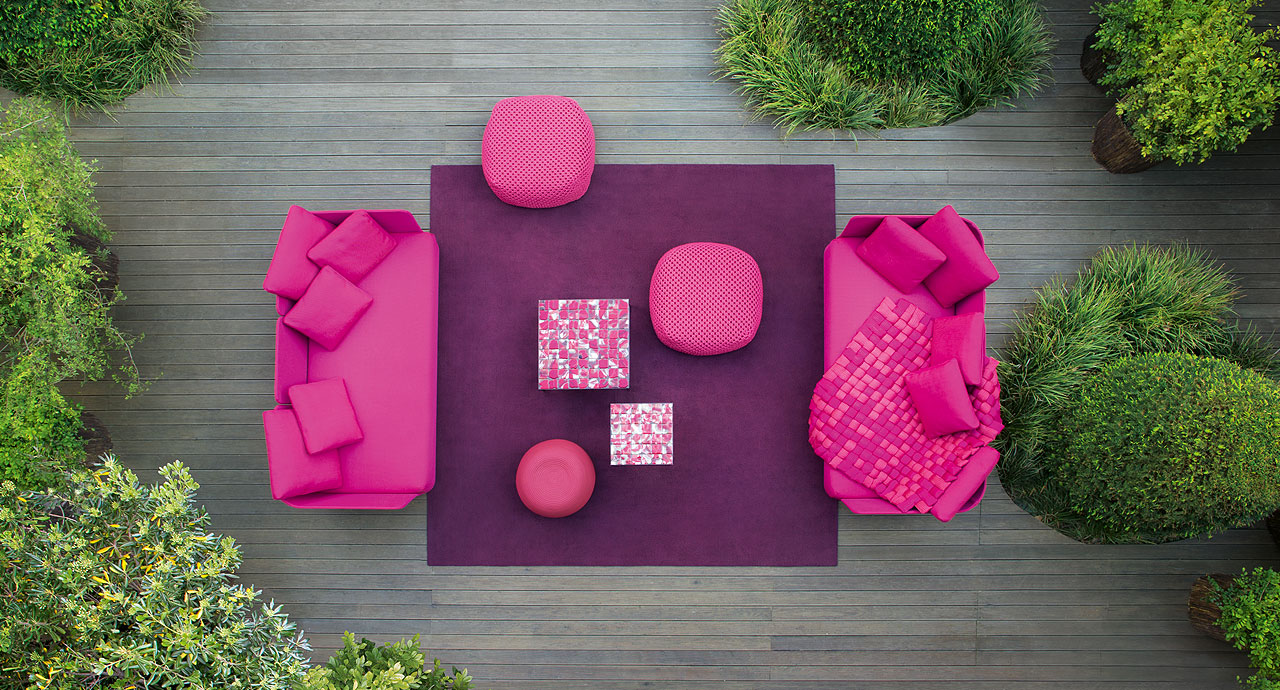 Paola Lenti Плед для улицы Plump от Paola Lenti — в интерьере