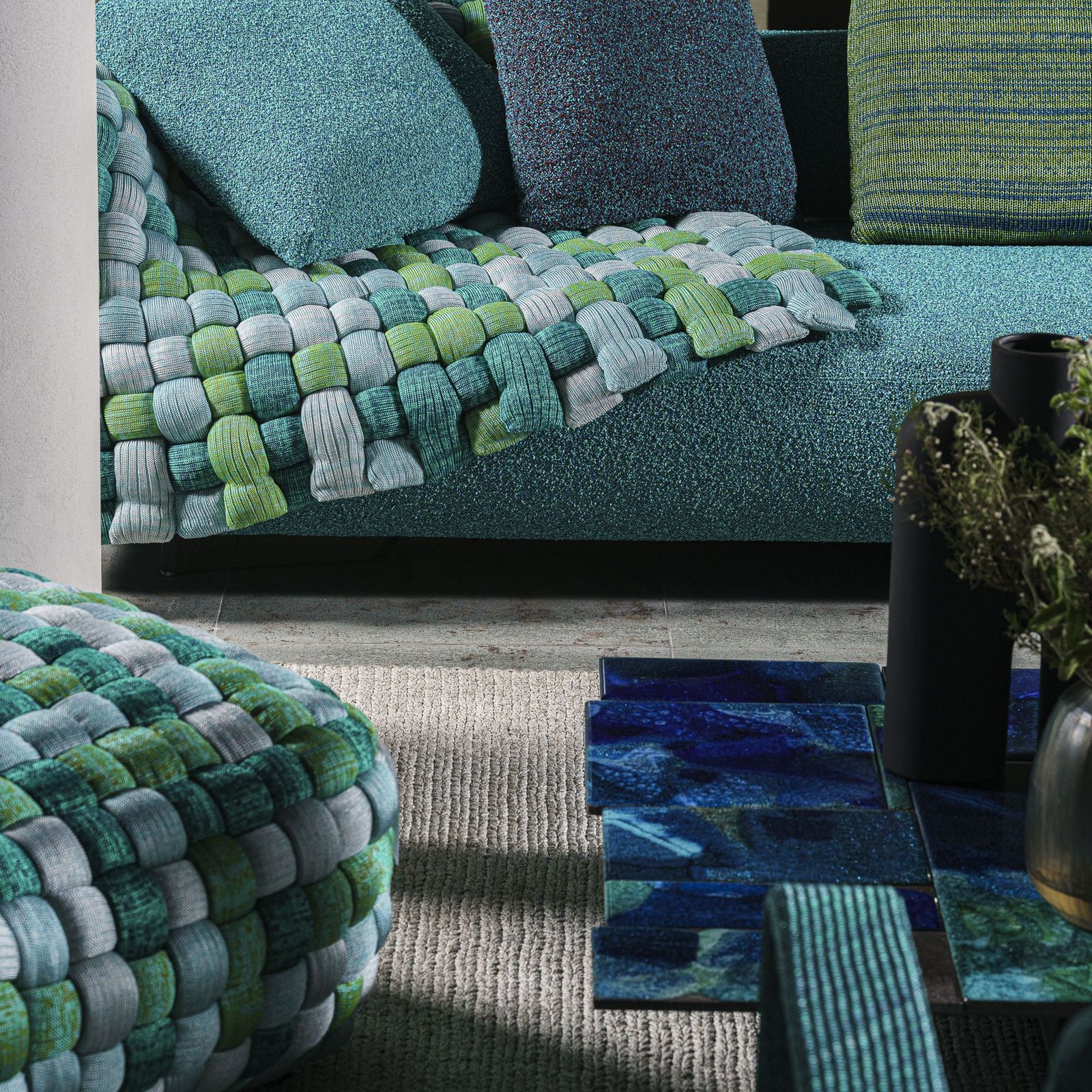 Paola Lenti Плед для улицы Plump от Paola Lenti — в интерьере