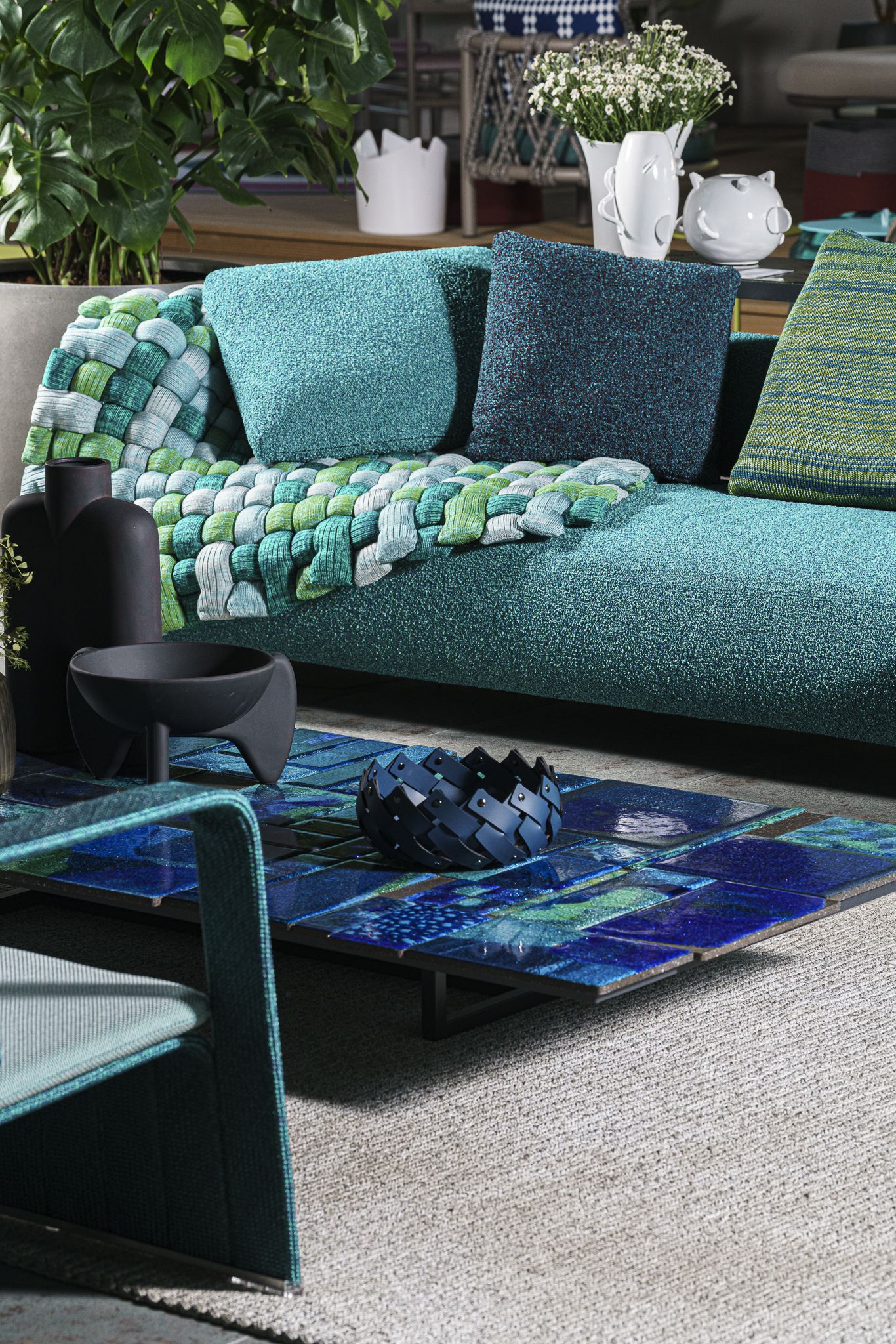 Paola Lenti Плед для улицы Plump от Paola Lenti — в интерьере