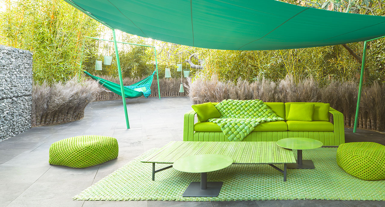 Paola Lenti Плед для улицы Plump от Paola Lenti — в интерьере