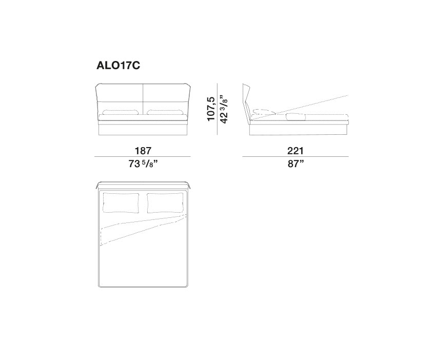 Molteni&C Кровать Azul от Molteni & C