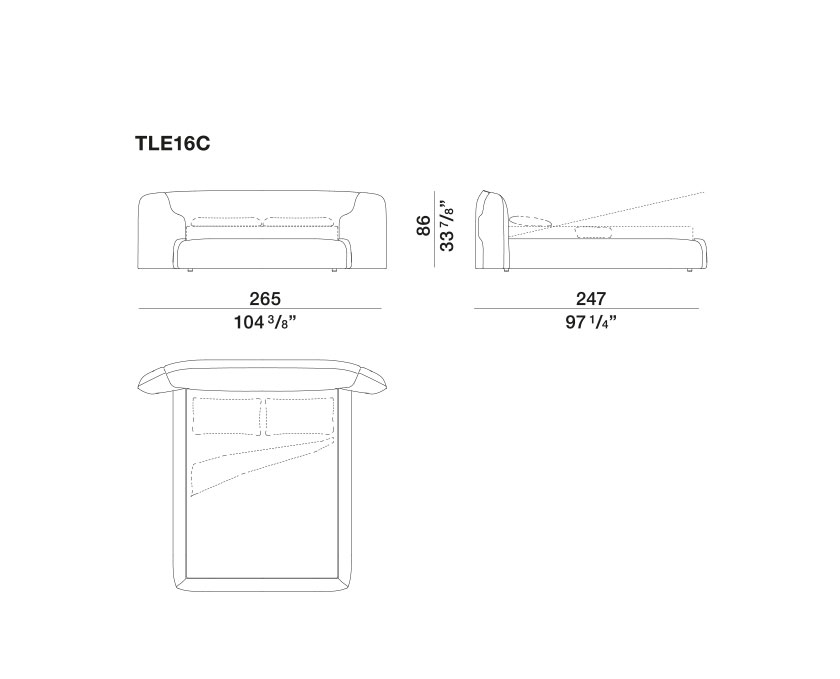 Molteni&C Кровать Theo от Molteni & C