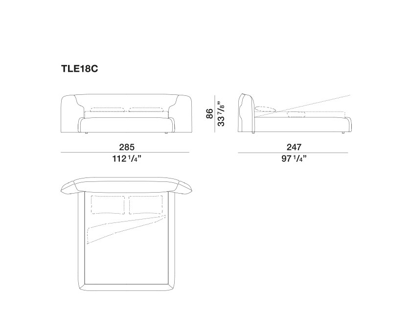 Molteni&C Кровать Theo от Molteni & C