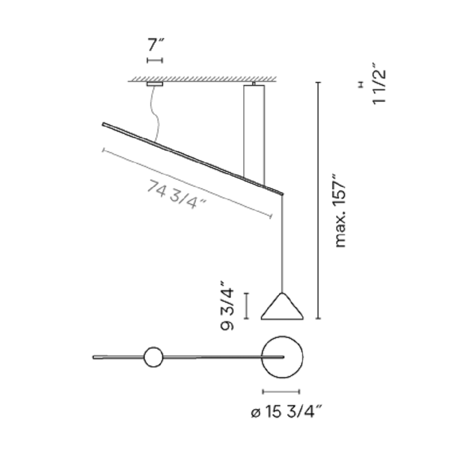 Vibia Подвесной светильник North 5670 / 5672 / 5674 от Vibia