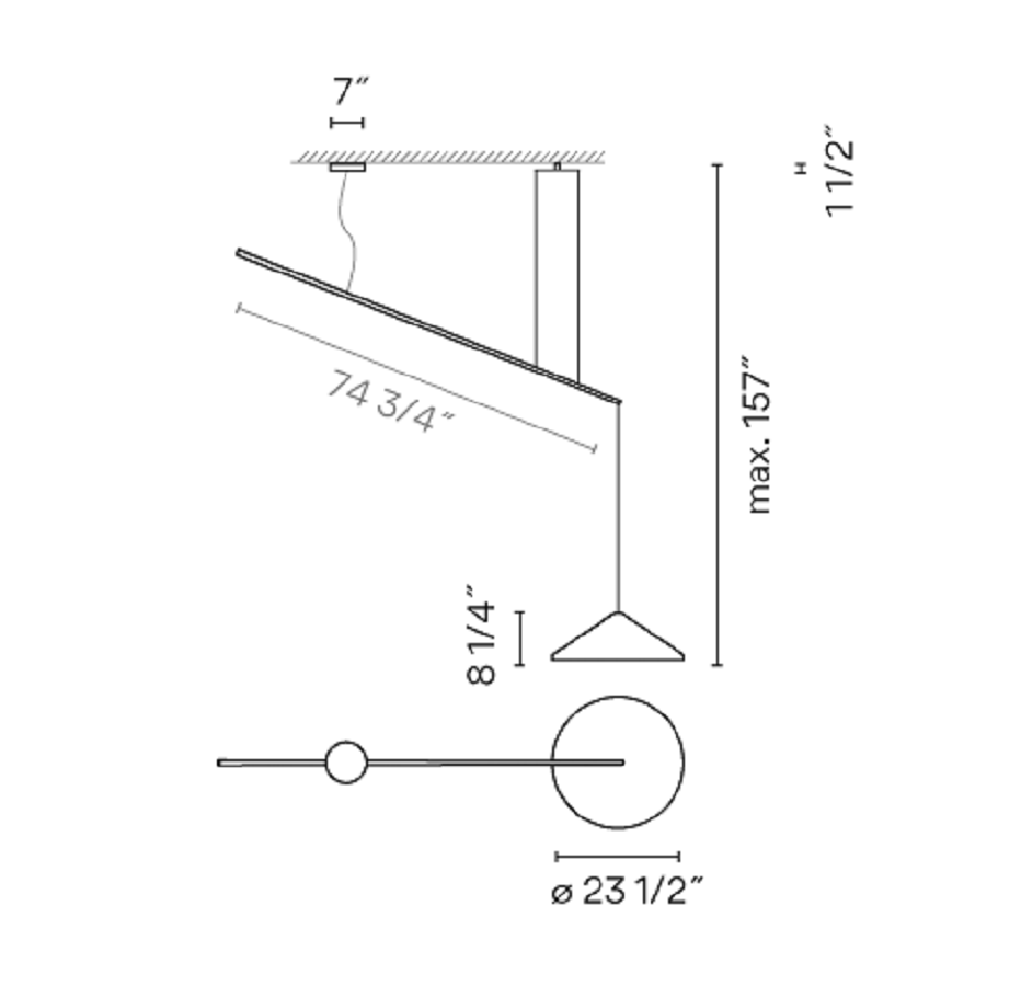 Vibia Подвесной светильник North 5670 / 5672 / 5674 от Vibia