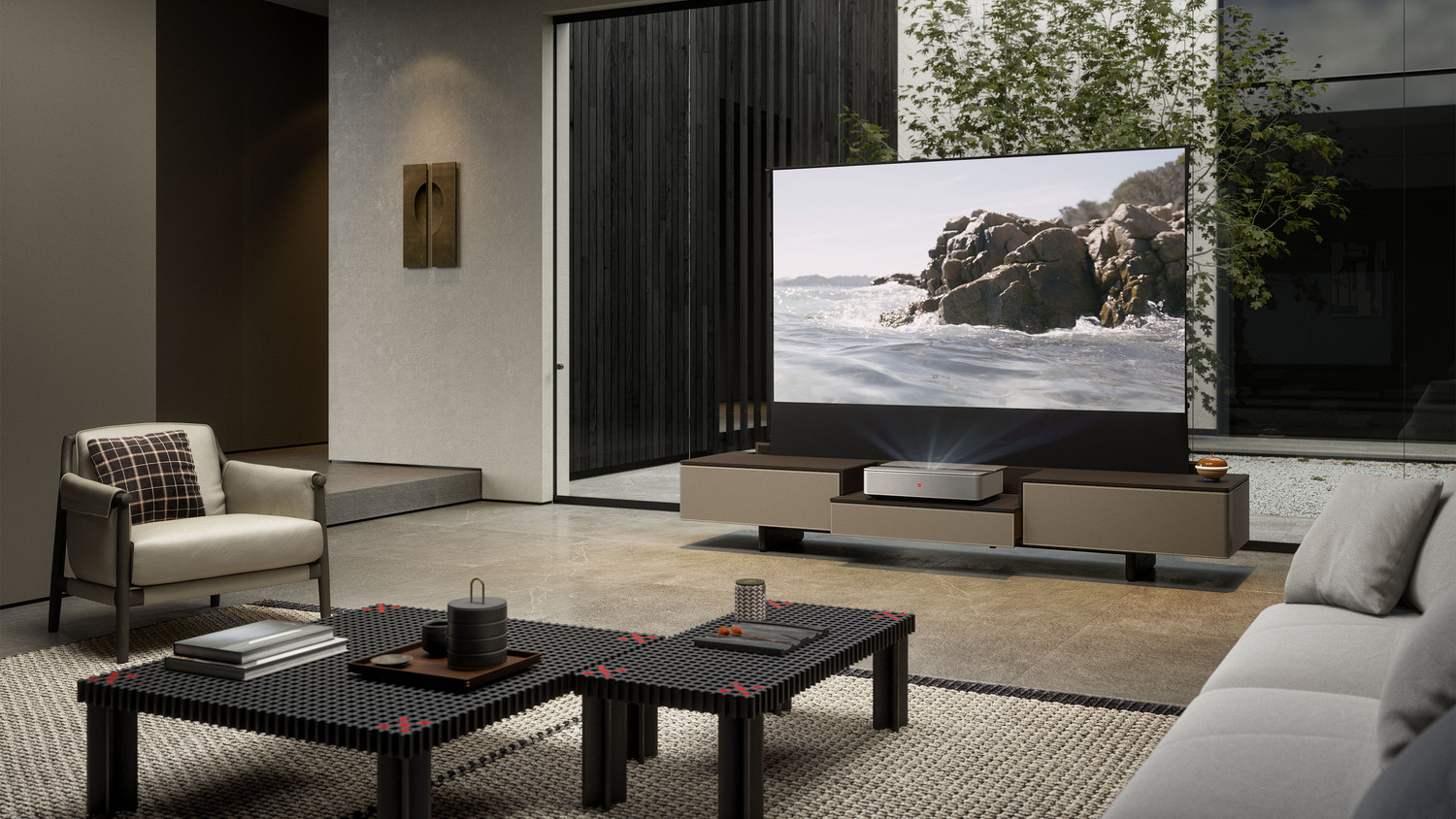 Poltrona Frau Мебель под ТВ Fidelio Multimedia Cabinet/ Poltrona Frau x Leica от Poltrona Frau — в интерьере