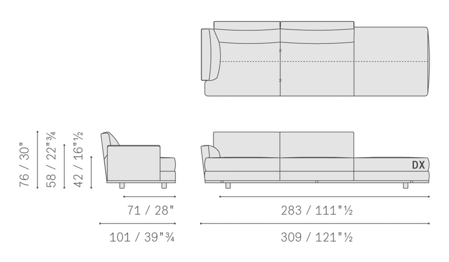 Poltrona Frau Диван Come Together Sofa от Poltrona Frau