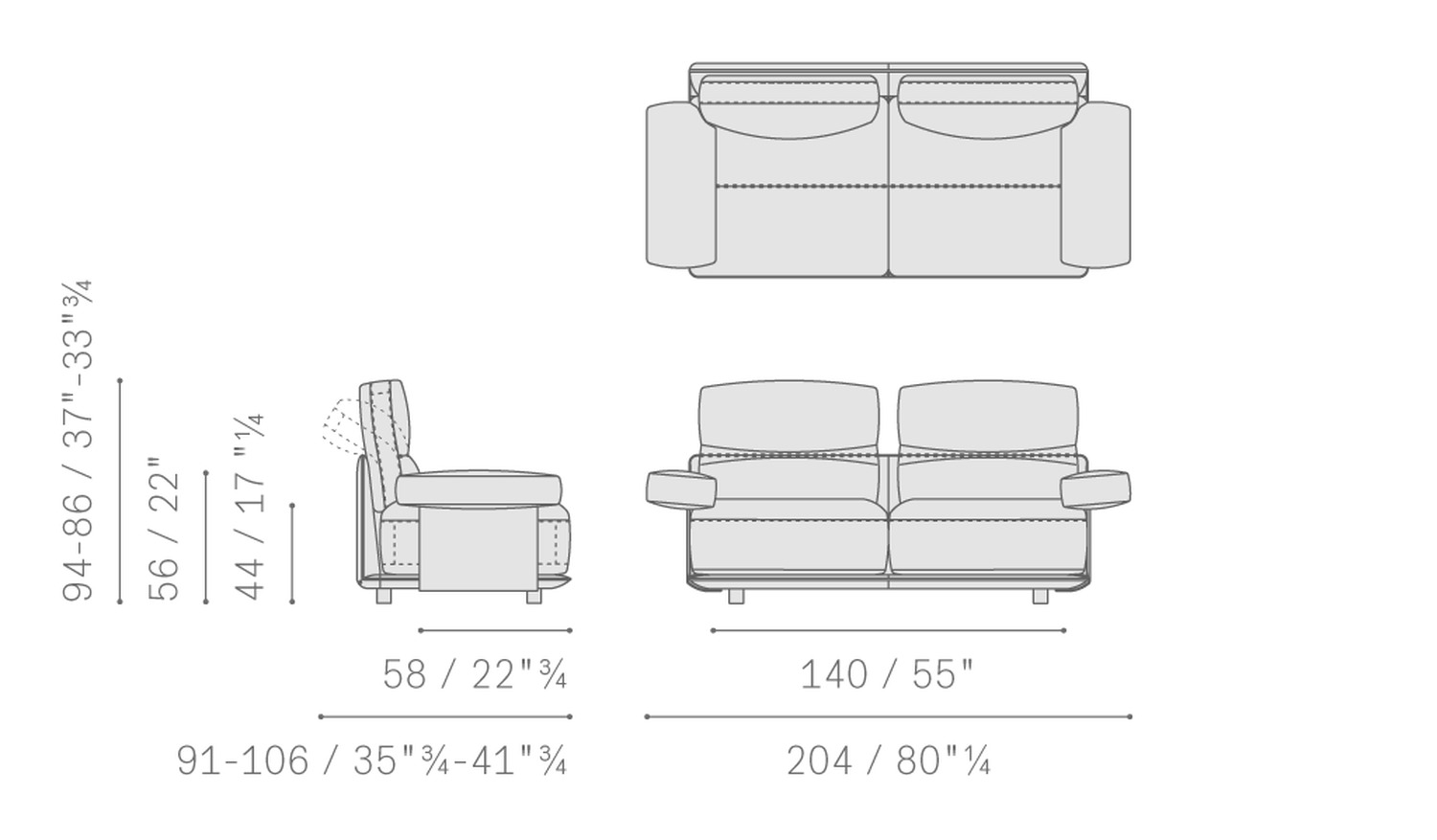 Poltrona Frau Диван Blisscape Sofa от Poltrona Frau