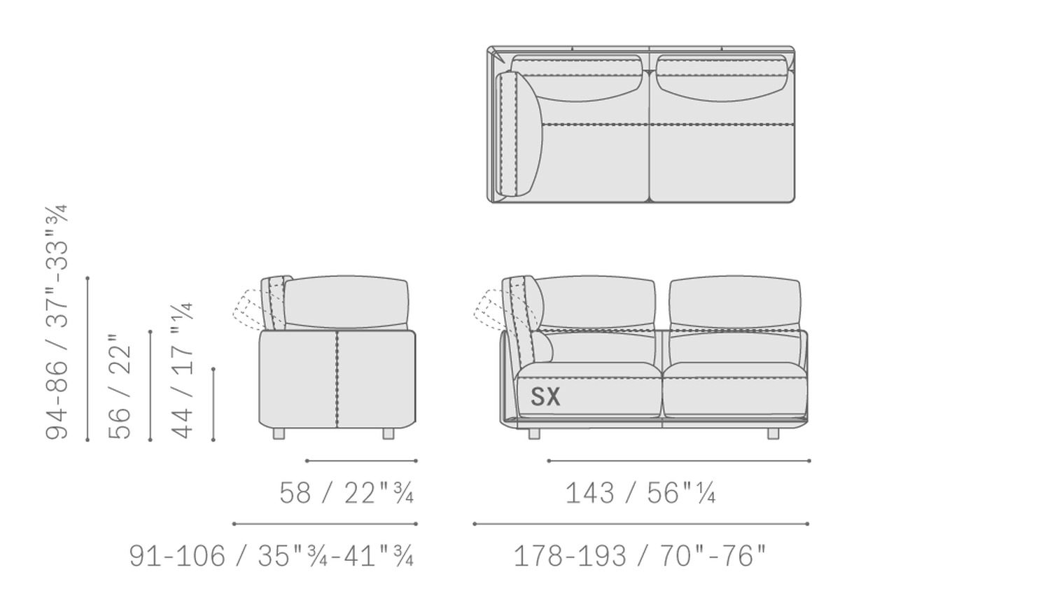 Poltrona Frau Диван Blisscape Sofa от Poltrona Frau