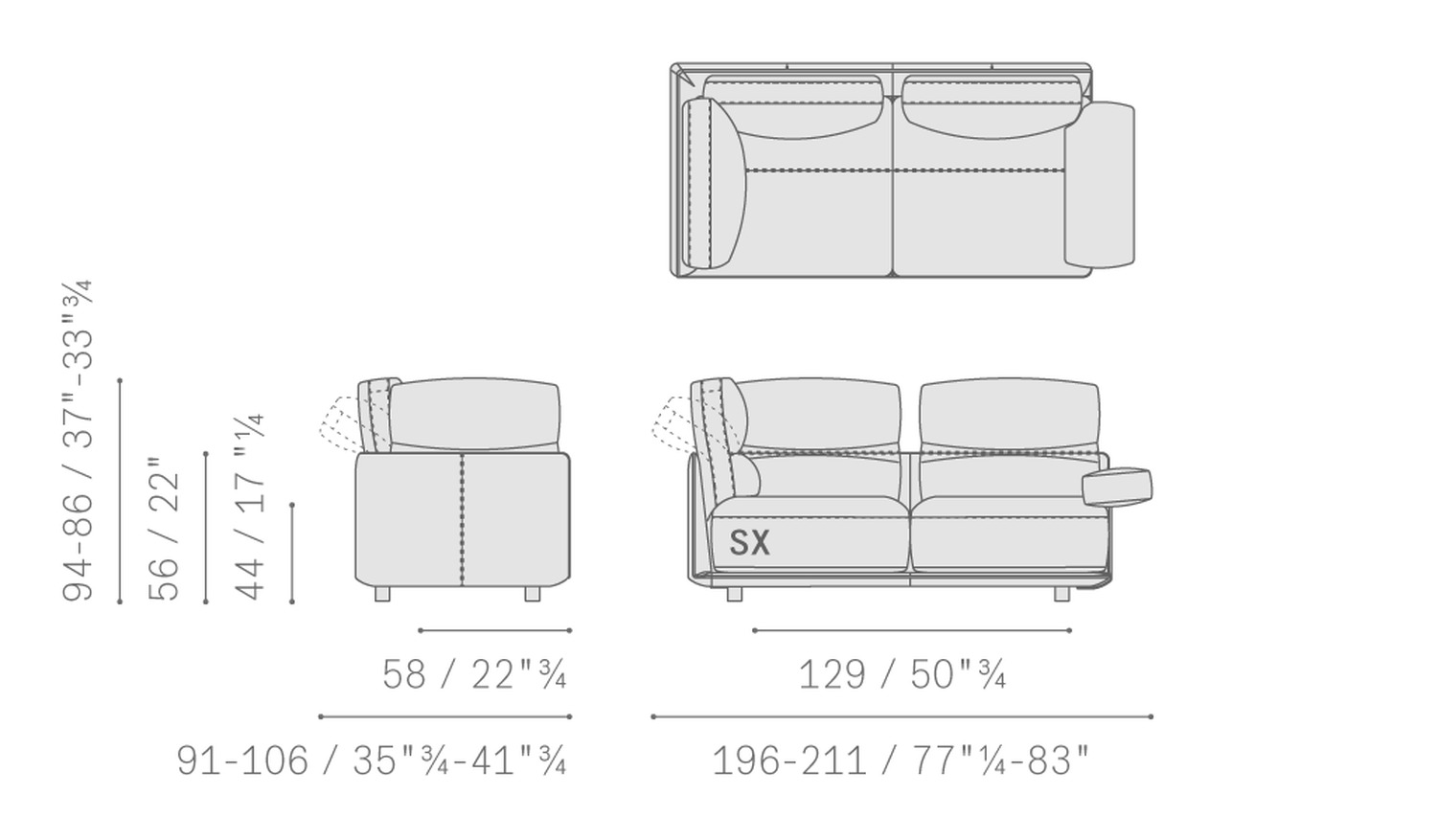 Poltrona Frau Диван Blisscape Sofa от Poltrona Frau