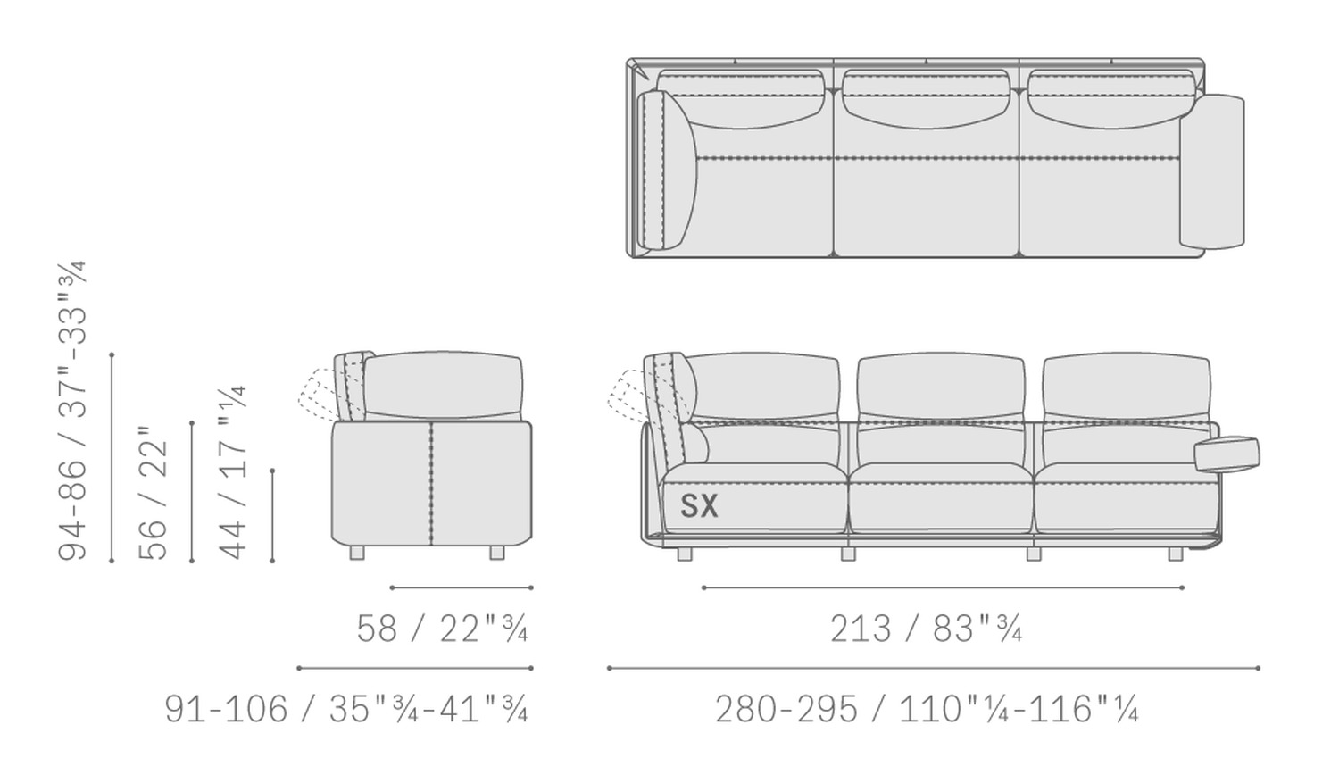 Poltrona Frau Диван Blisscape Sofa от Poltrona Frau