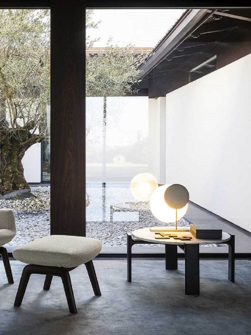 Poltrona Frau Банкетка Downtown Lounge Ottoman от Poltrona Frau — в интерьере