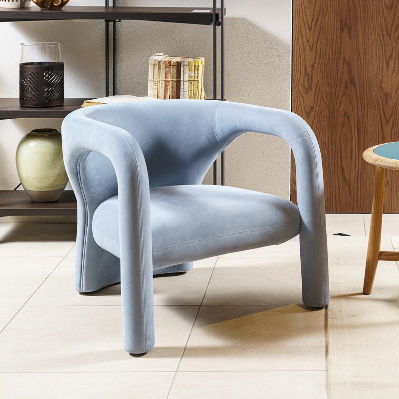 Baxter Кресло Aimee Nabuck Light Blue от Baxter — в интерьере