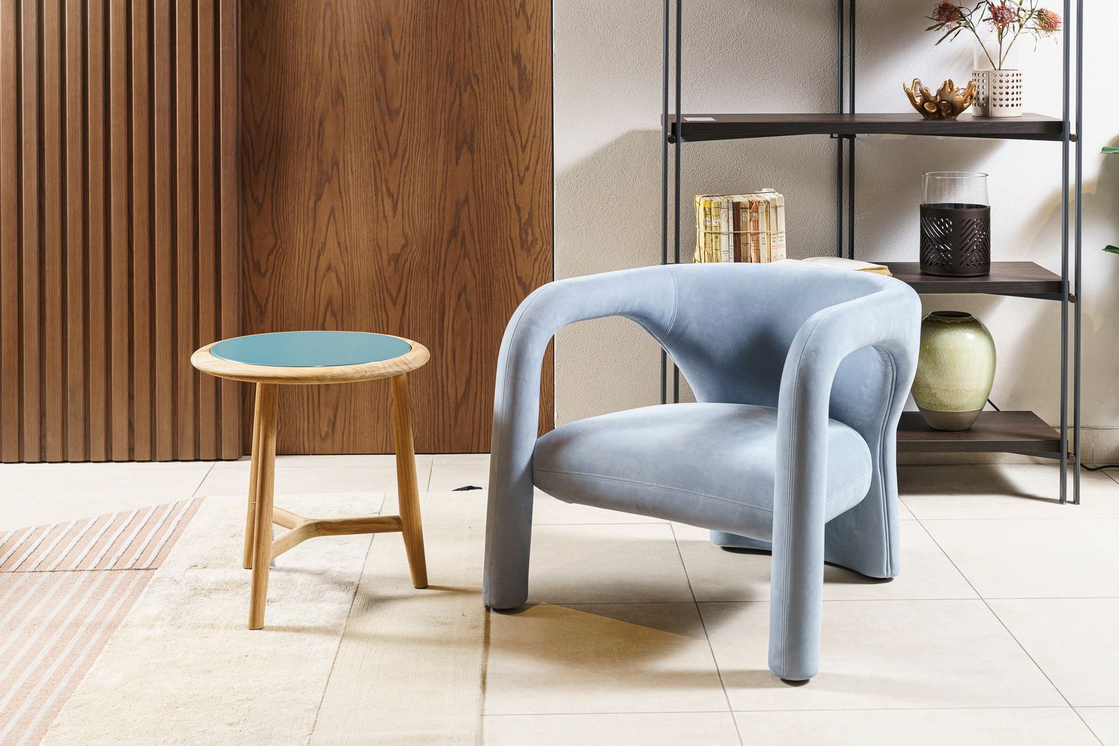 Baxter Кресло Aimee Nabuck Light Blue от Baxter — в интерьере
