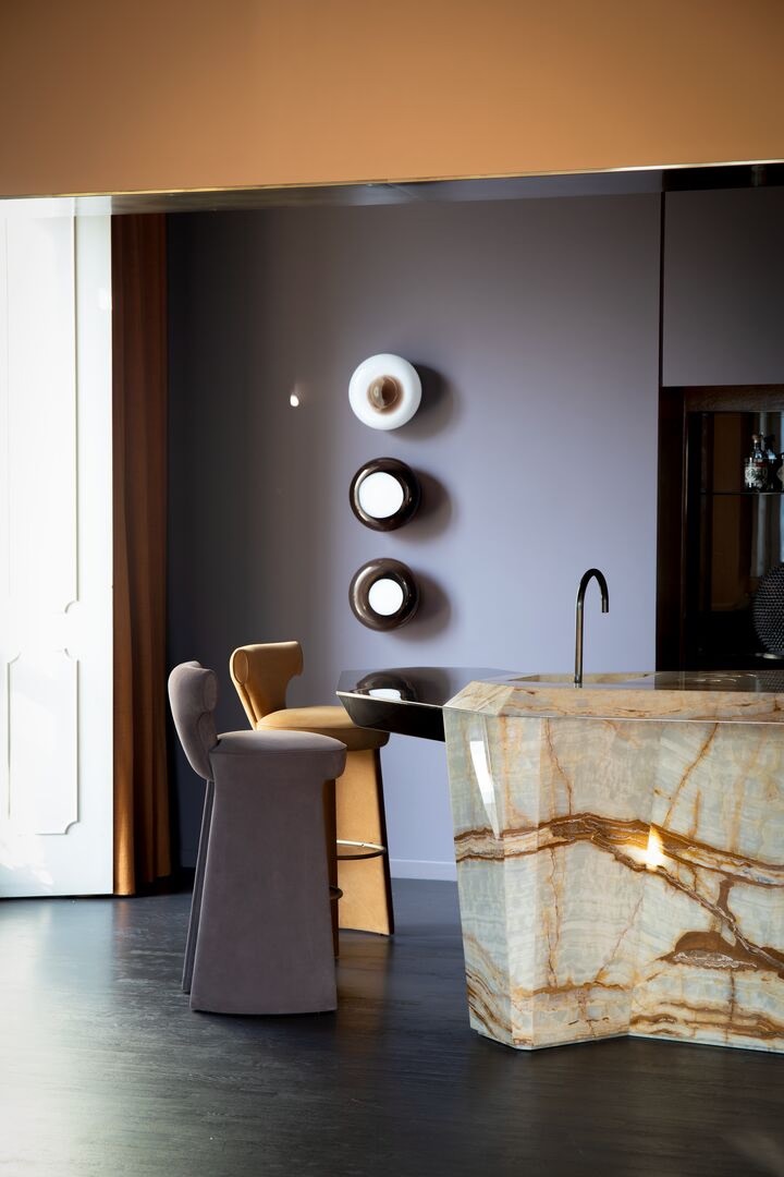 Baxter Барный стул Inga Stool от Baxter — в интерьере