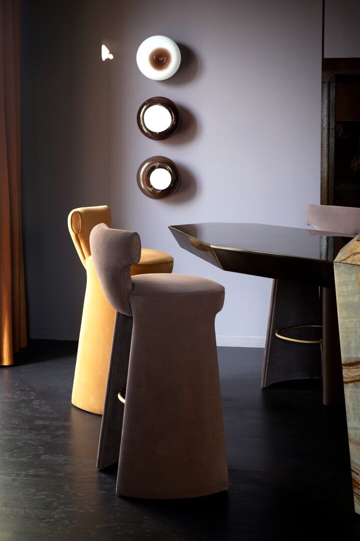 Baxter Барный стул Inga Stool от Baxter — в интерьере