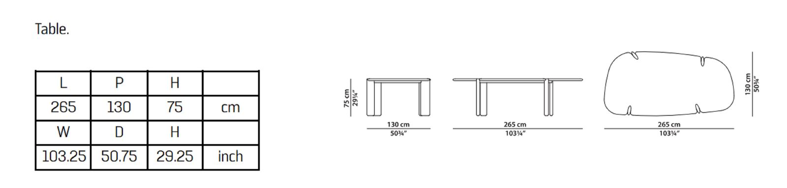 Baxter Стол Isamu Stone Table от Baxter