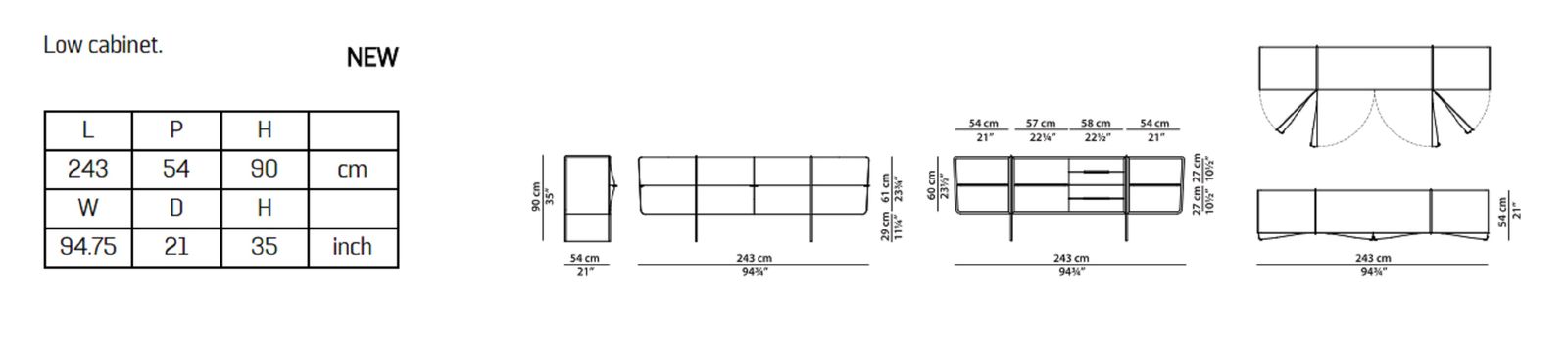 Baxter Комод Pierce Low Cabinet от Baxter