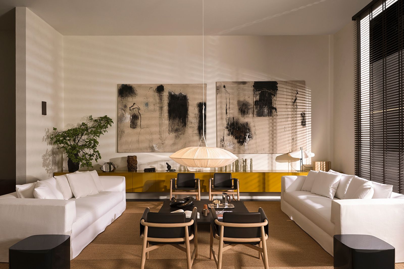 Meridiani Диван Roger от Meridiani — в интерьере