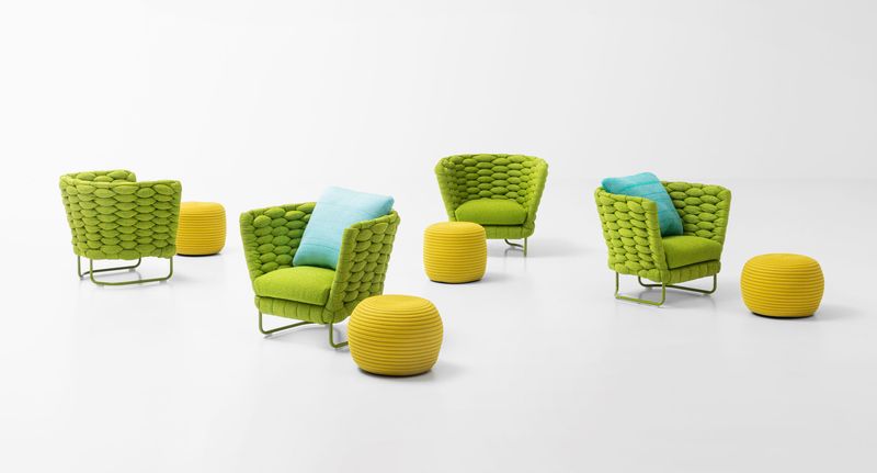 Paola Lenti Пуф Otto от Paola Lenti — в интерьере