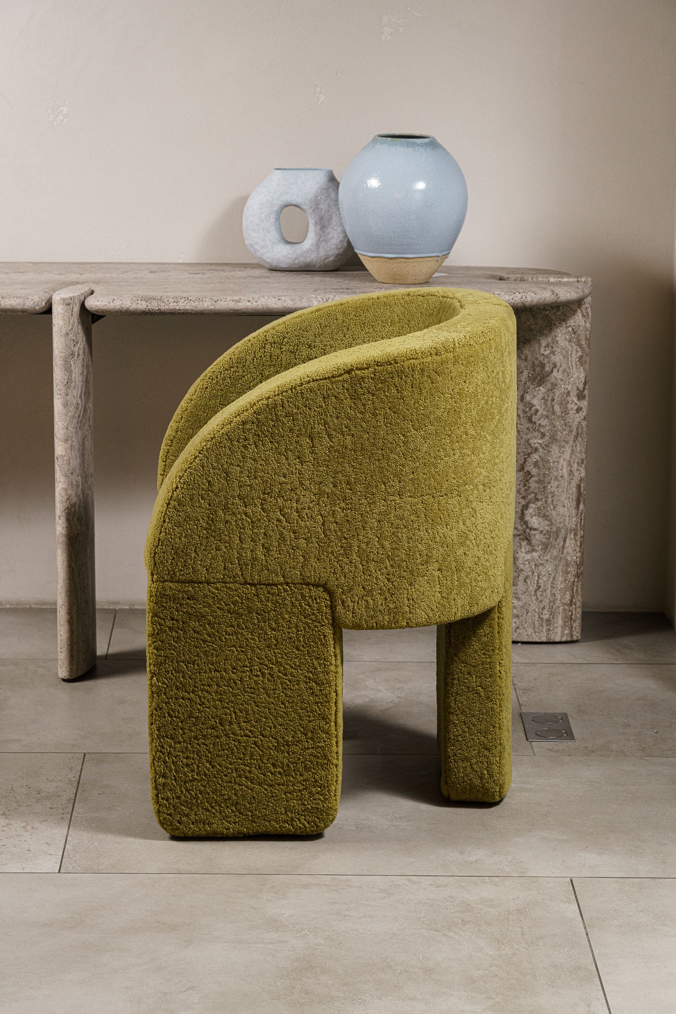 Baxter Кресло Lazy Bones montone oliva от Baxter — в интерьере