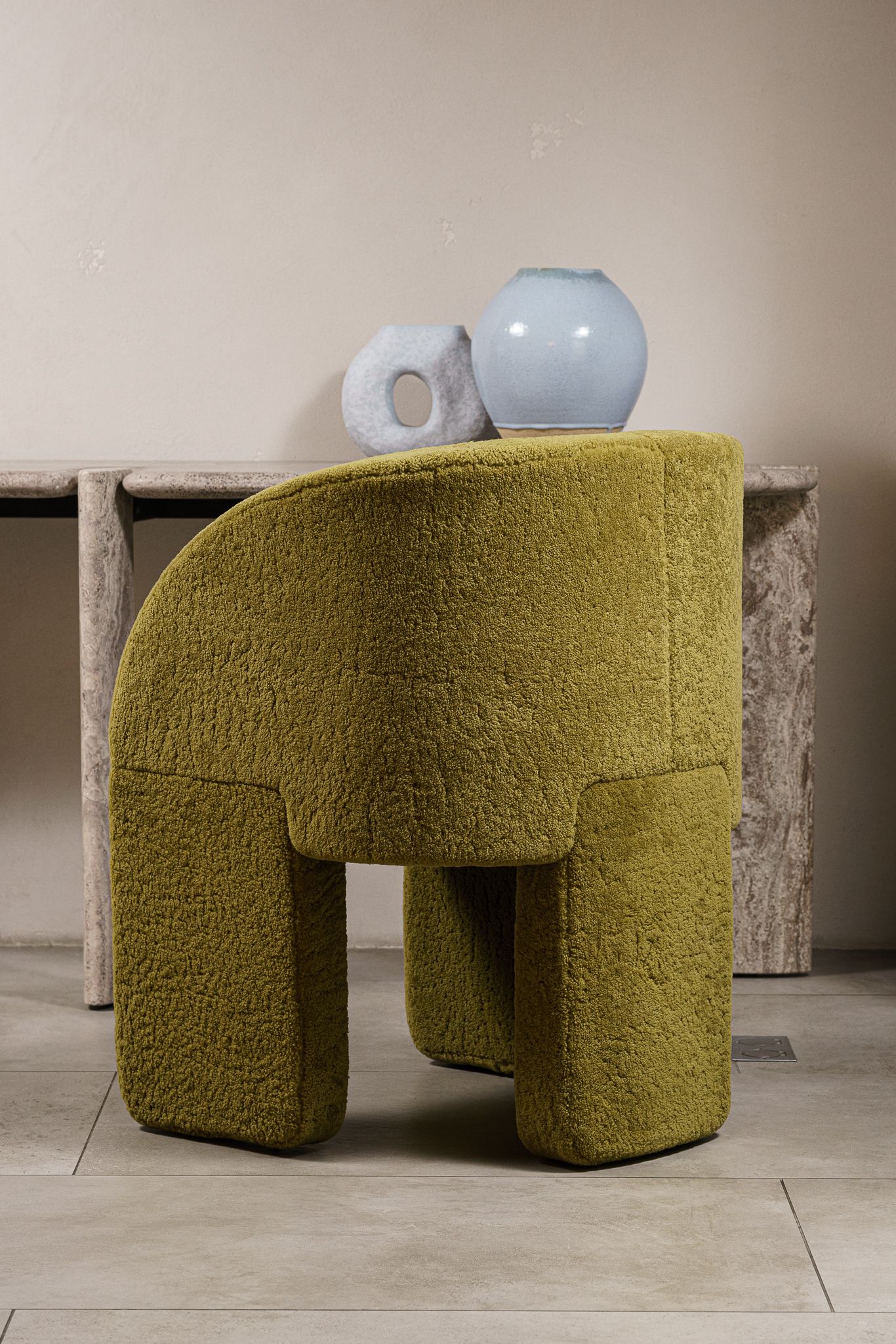 Baxter Кресло Lazy Bones montone oliva от Baxter — в интерьере