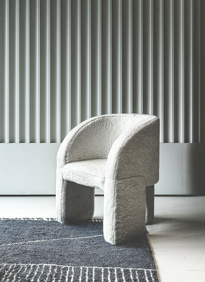 Baxter Кресло Lazy Bones Mouton Cream от Baxter — в интерьере