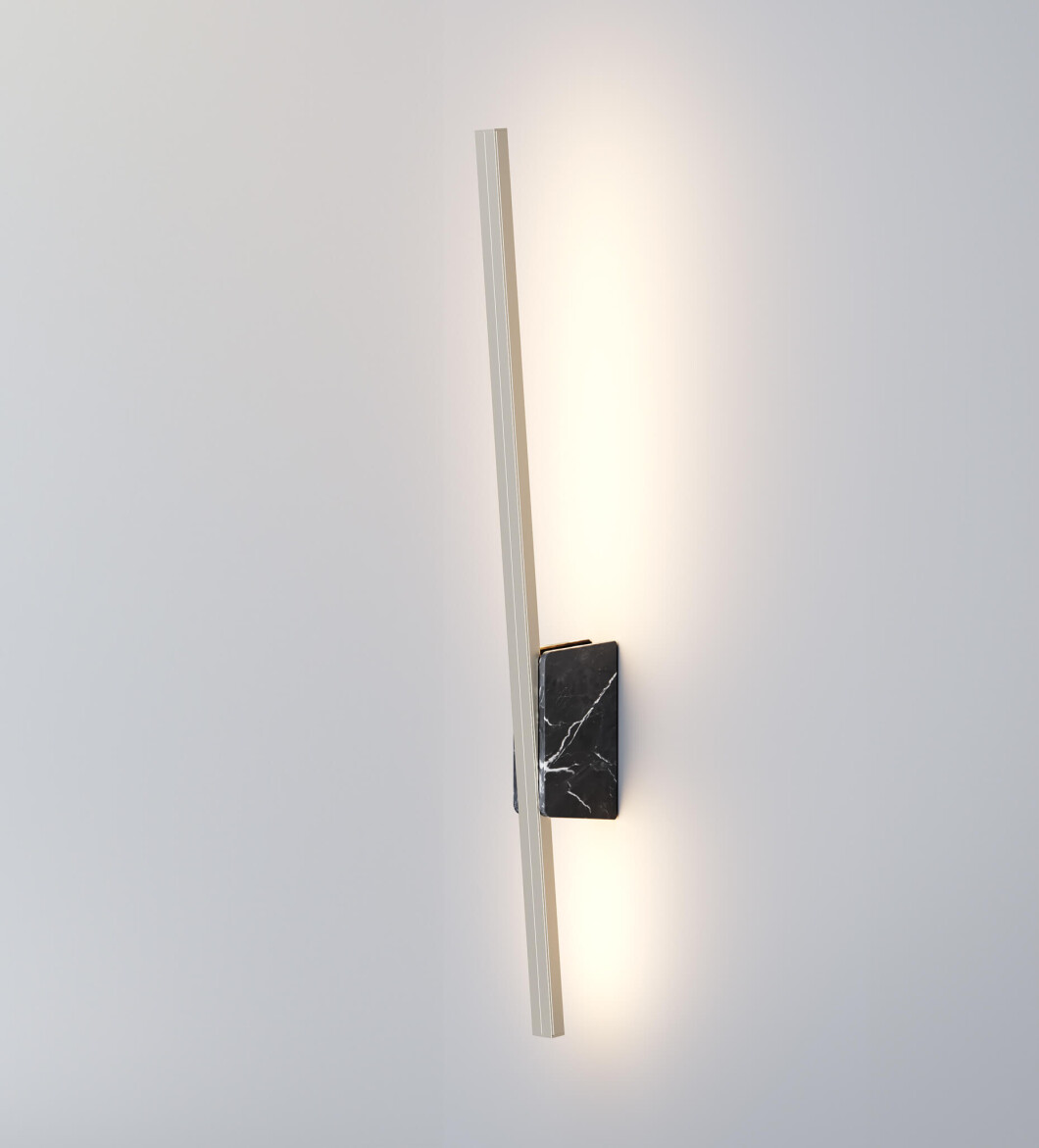 Italamp Бра Regolo matt black/marquinia marble от Italamp — в интерьере