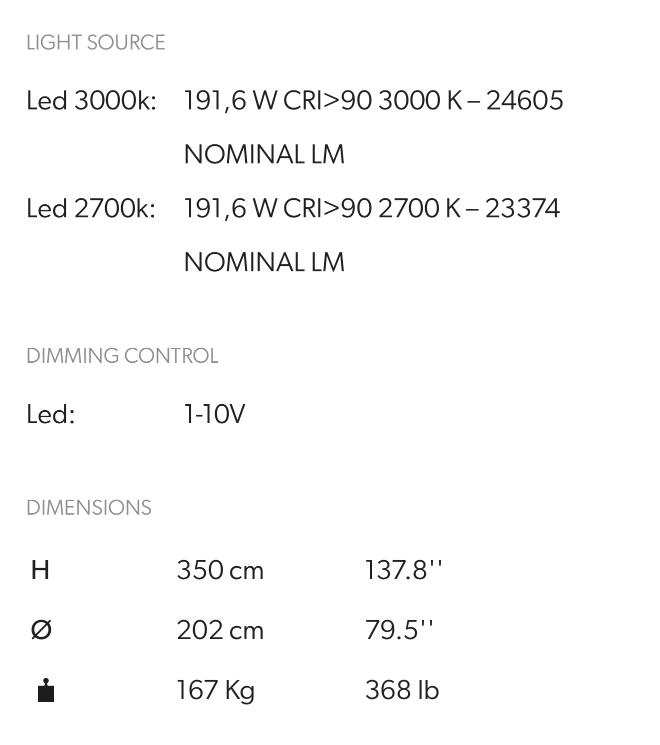 Masiero Люстра Lustralis SC1 DBL от Masiero