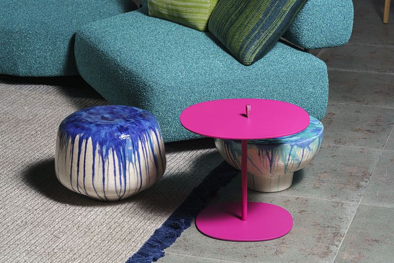 Paola Lenti Уличный журнальный столик Strap Fucsia от Paola Lenti