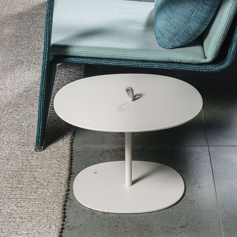 Paola Lenti Уличный журнальный столик Strap White от Paola Lenti