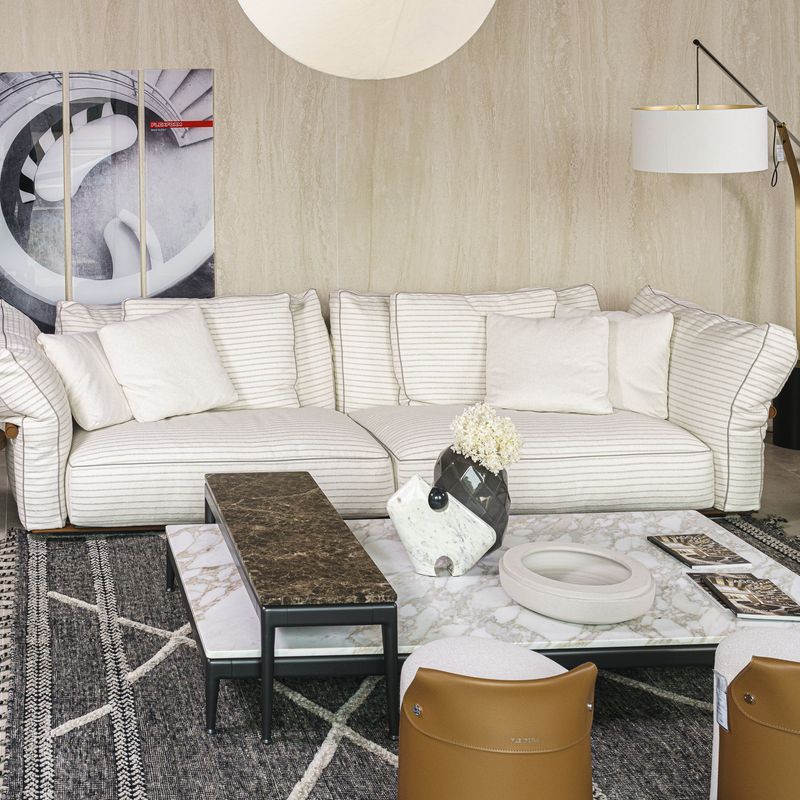 Flexform Журнальный столик Pico Emperador marble от Flexform — в интерьере