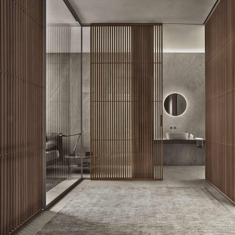 Rimadesio Перегородка Spazio от Rimadesio — в интерьере