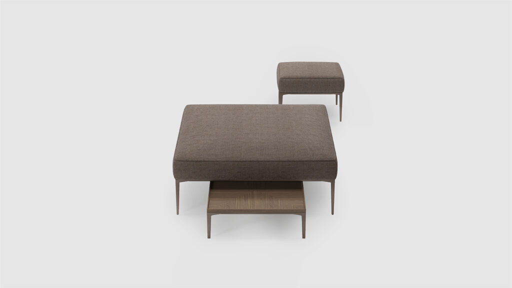 Rimadesio Банкетка Tray Pouf от Rimadesio — в интерьере