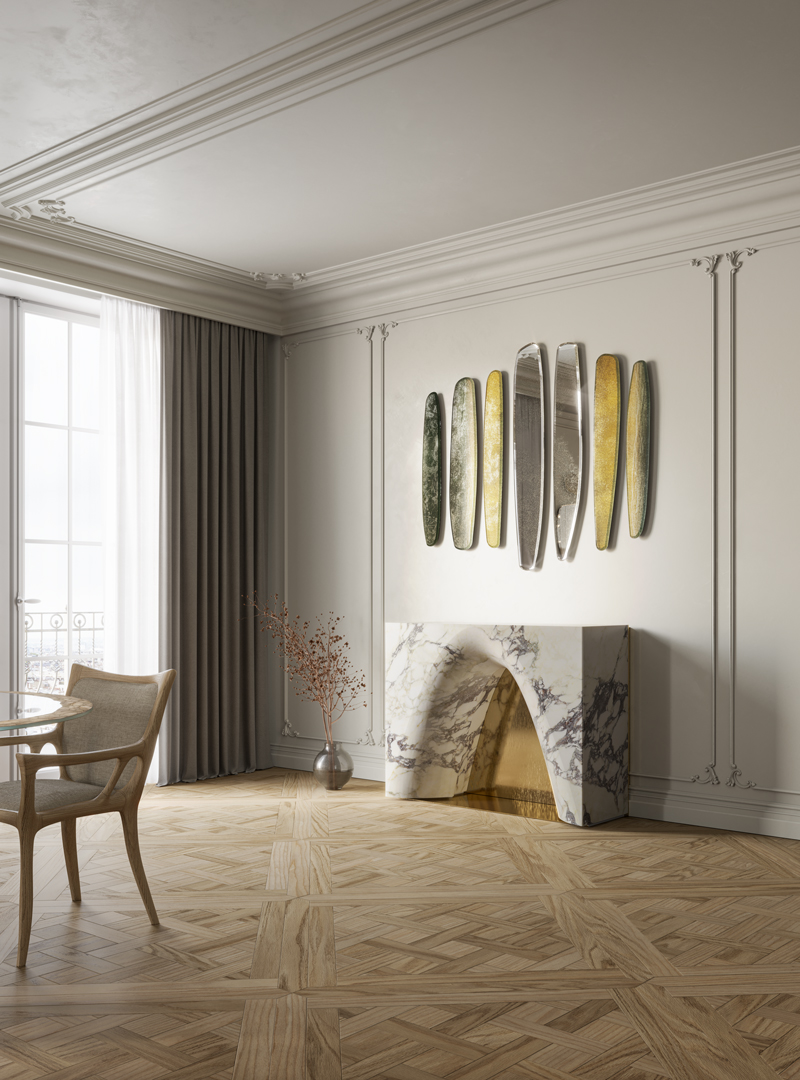 Arte Veneziana Зеркало Scorci Verticali от Arte Veneziana — в интерьере