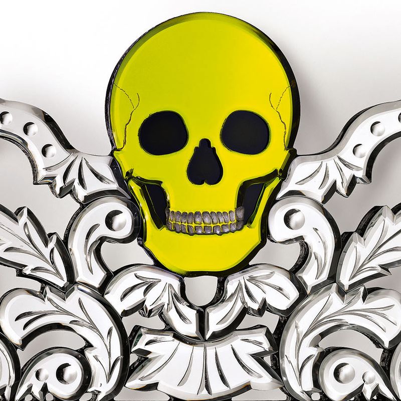 Arte Veneziana Зеркало Memento Mori от Arte Veneziana — в интерьере