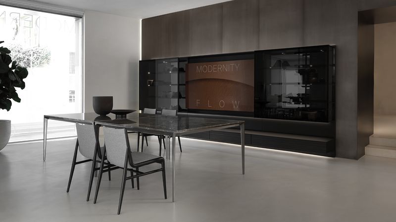 Rimadesio Стул Sinua Rovere nero от Rimadesio