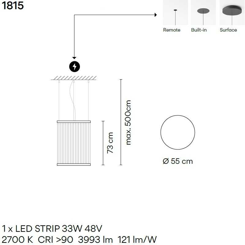 Vibia Подвесной светильник Array 1815 Biege от Vibia