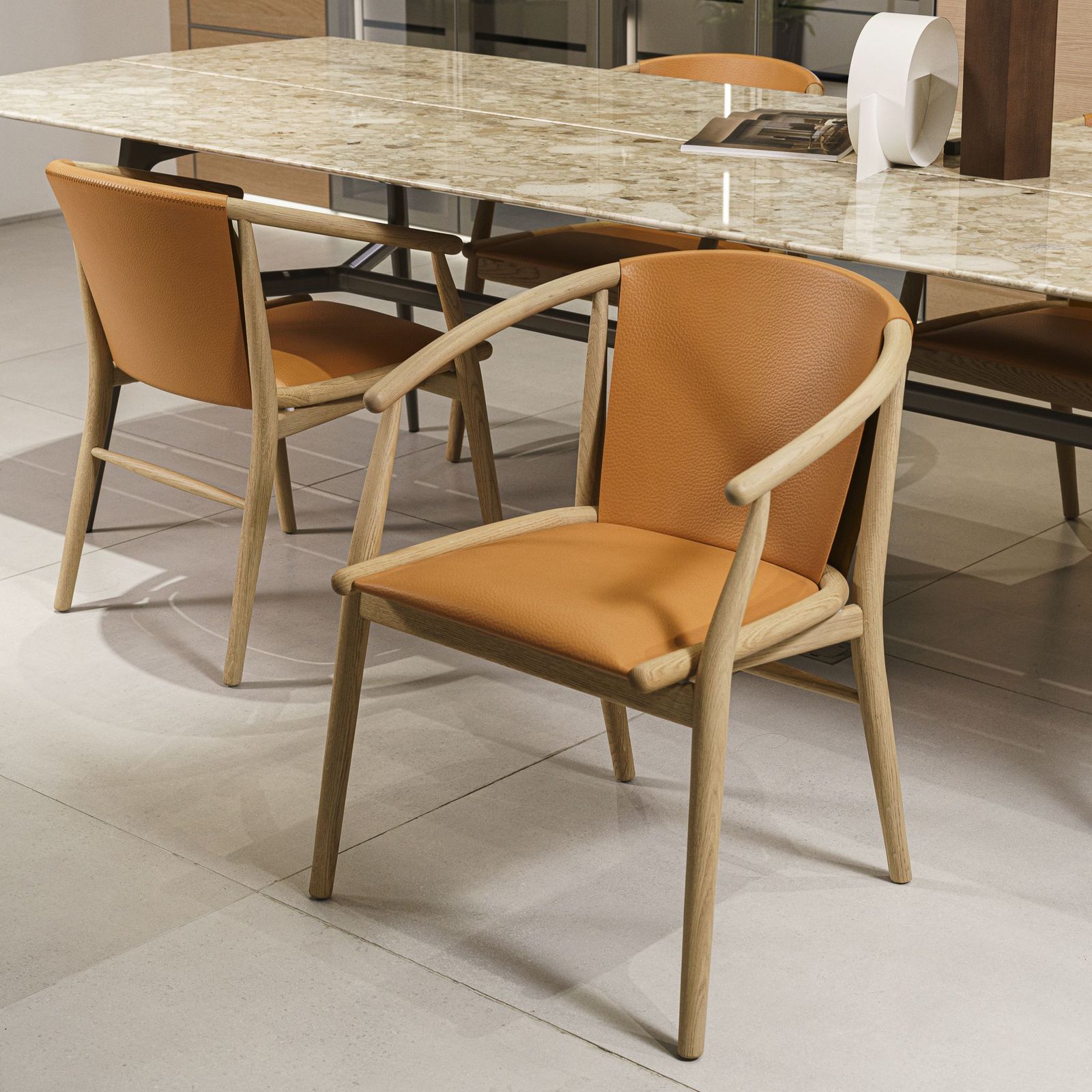 B&B Italia Стул Jens Leather 100 от B&B Italia — в интерьере