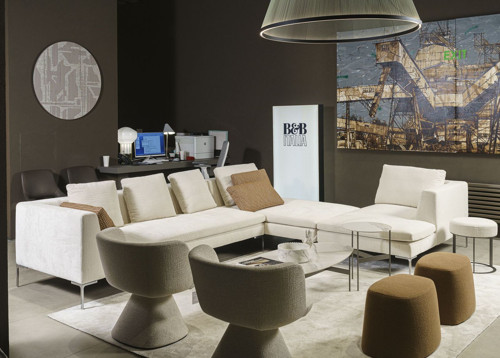 B&B Italia Угловой диван Charles от B&B Italia — в интерьере