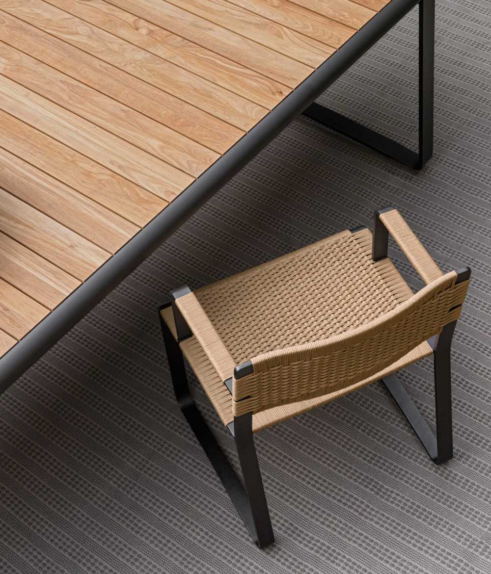 Molteni&C Уличный стул без подлокотников Green Point Yellow desert cord от Molteni & C — в интерьере
