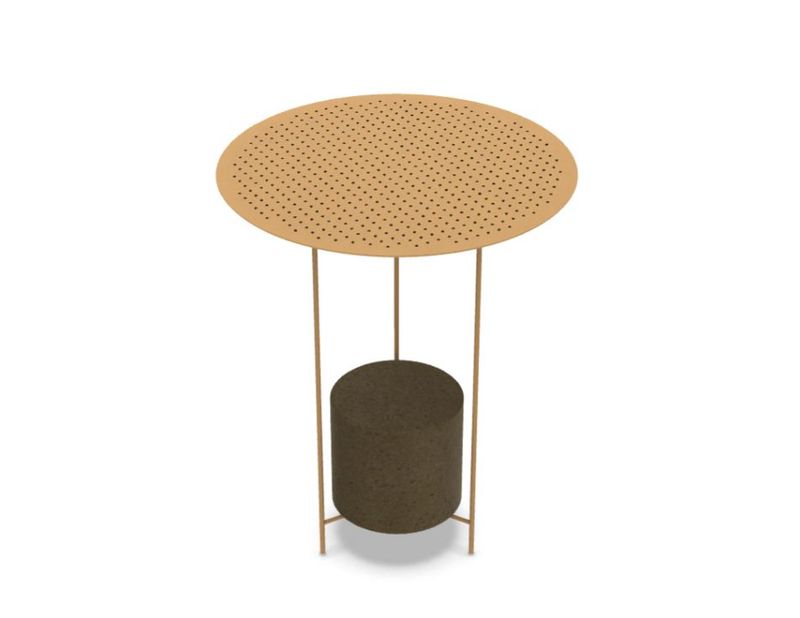 Molteni&C Уличный журнальный столик Panna Cotta D55 yellow desert от Molteni & C