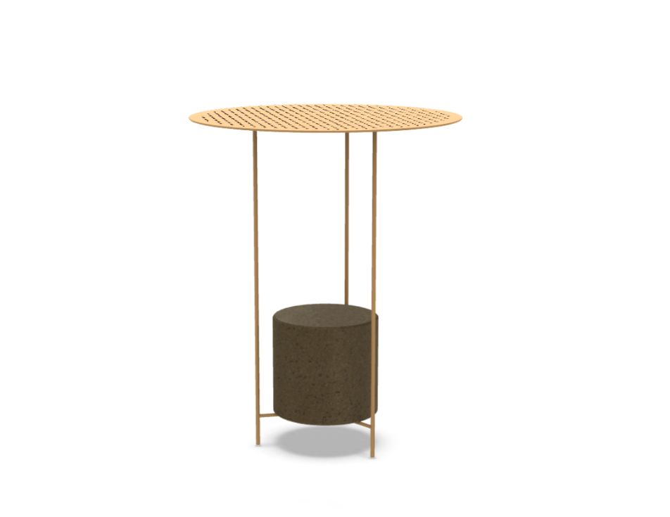 Molteni&C Уличный журнальный столик Panna Cotta D55 yellow desert от Molteni & C