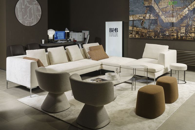 B&B Italia Пуф Frank Sirte 100 от B&B Italia — в интерьере