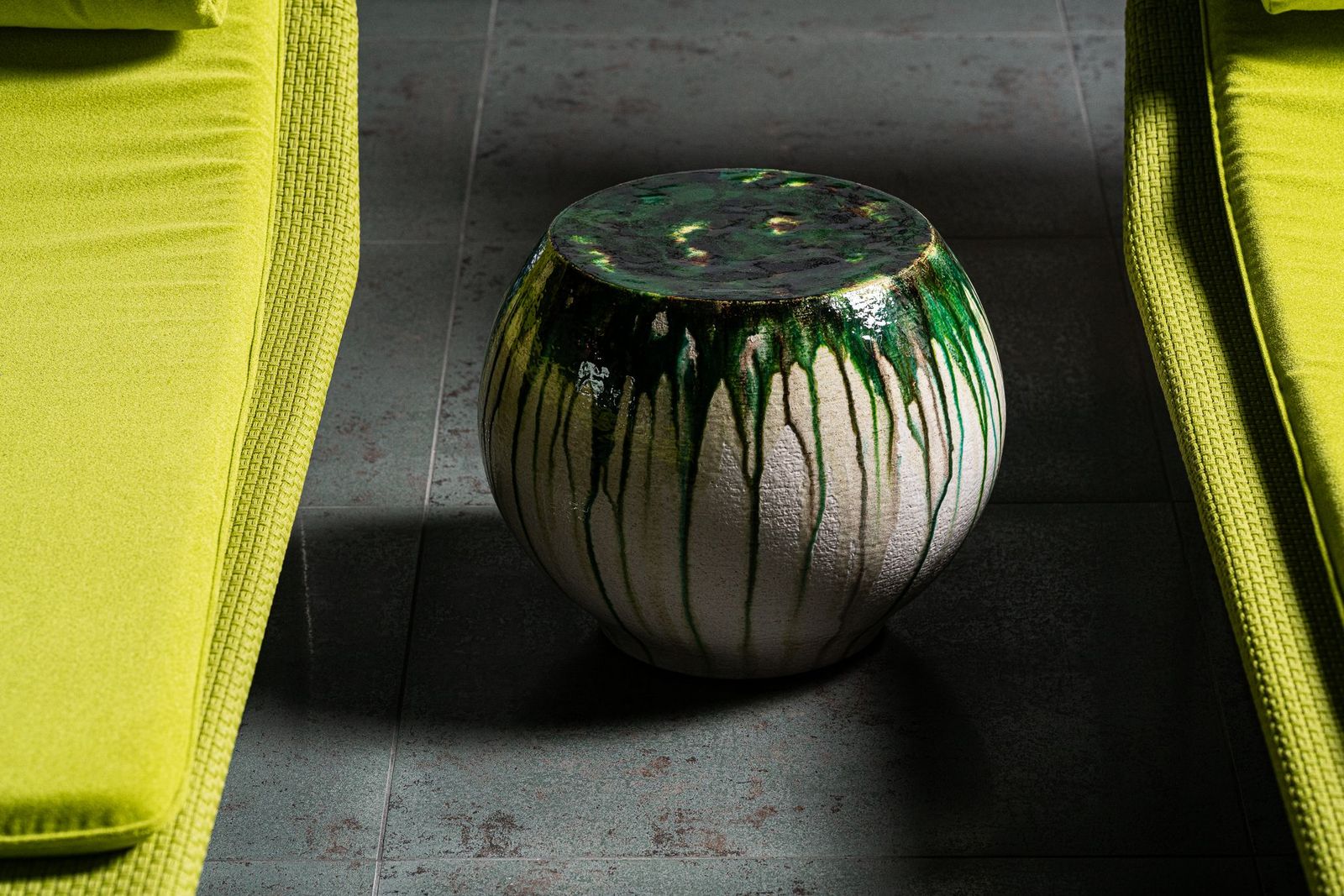 Paola Lenti Уличный журнальный столик Calatini CE682 от Paola Lenti — в интерьере
