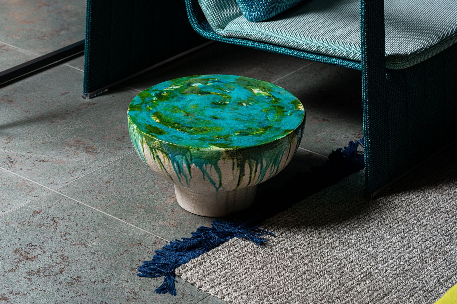 Paola Lenti Уличный журнальный столик Calatini B107C/WNB107C от Paola Lenti — в интерьере